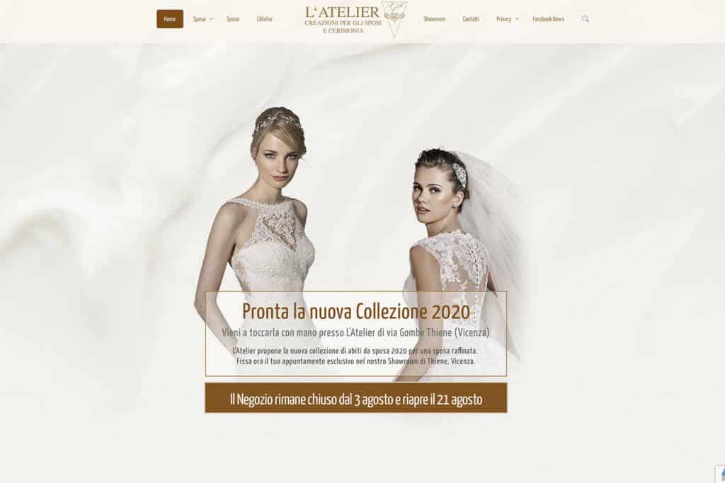 Sito Internet l'Atelier Abiti Da Sposa