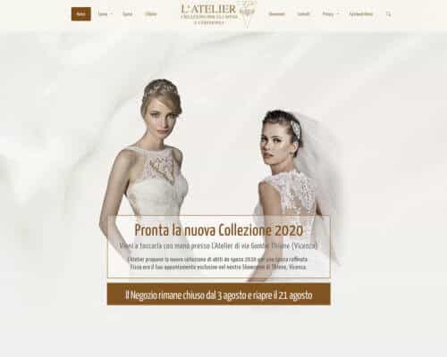 Sito Internet l'Atelier Abiti Da Sposa