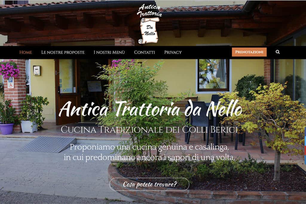 Sito Internet Antica Trattoria da Nello