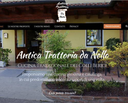 Sito Internet Antica Trattoria da Nello