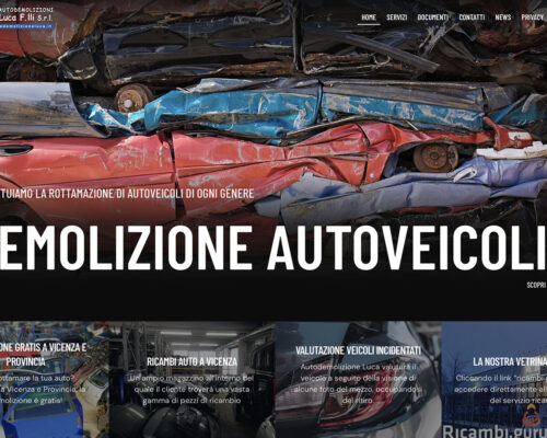 Sito Internet Autodemolizione Luca