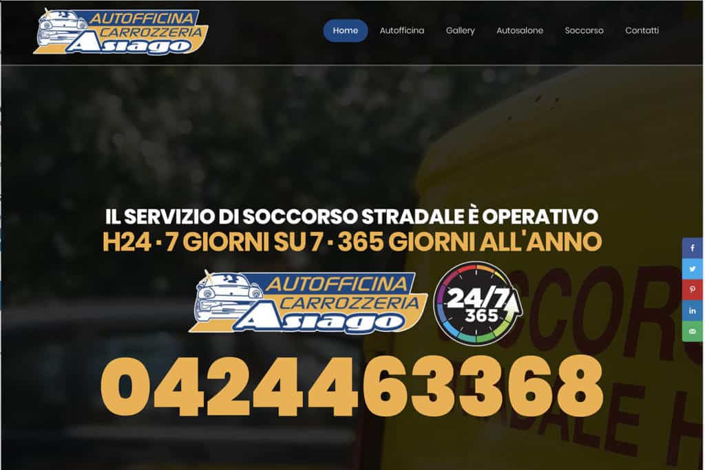 Sito Internet Carrozzeria Asiago