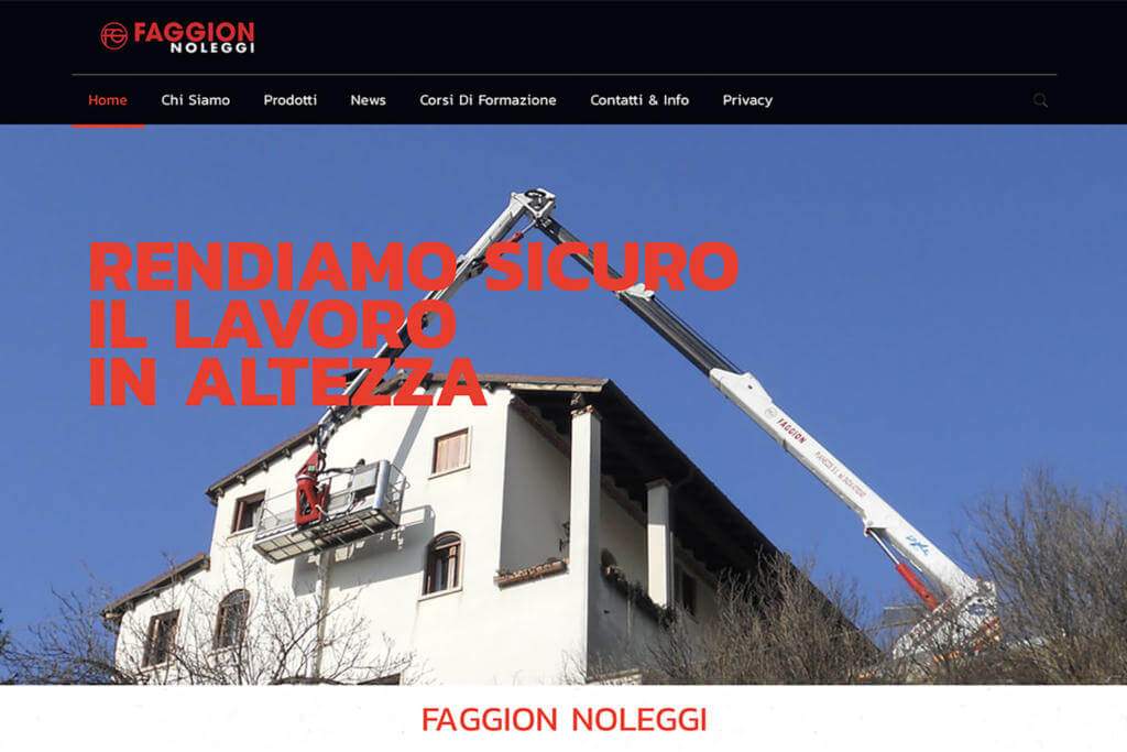 Sito Internet Faggion Noleggi