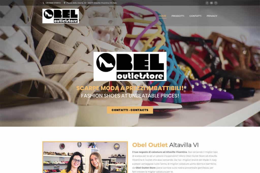 Sito Internet Obel Outlet Store