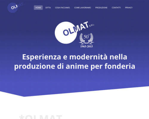 Sito Internet Olmat srl