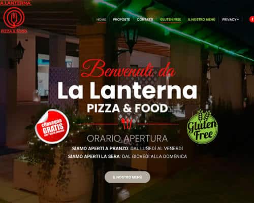 Sito Internet Pizzeria La Lanterna