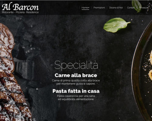 Sito Internet Ristorante Al Barcon