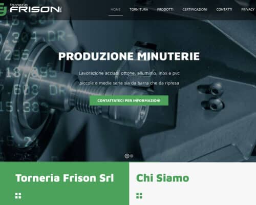 Sito Internet Torneria Frison