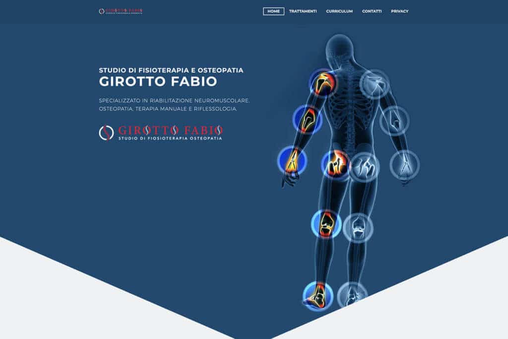 Sito Internet Fisioterapia Osteopatia Girotto