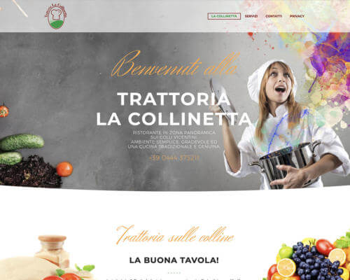 Sito Internet Trattoria La Collinetta