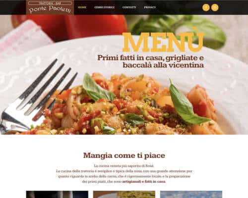 Sito Internet Trattoria Ponte Paoletti