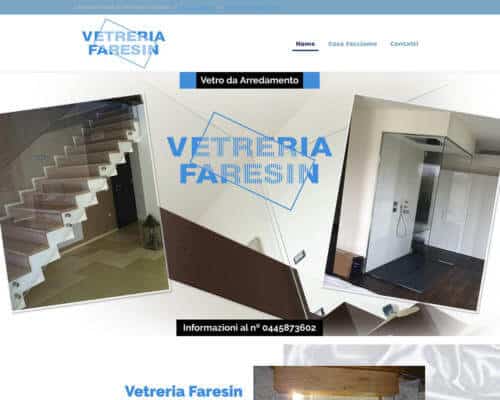 Sito Internet Vetreria Faresin