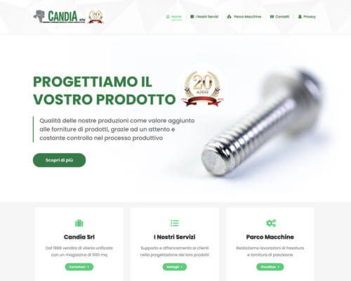 Sito Internet Candia Srl Thiene