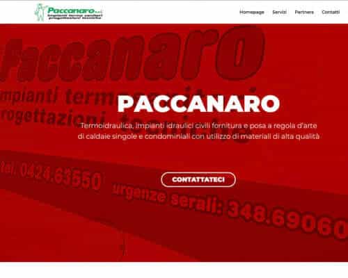 Sito Internet Paccanaro Idraulico