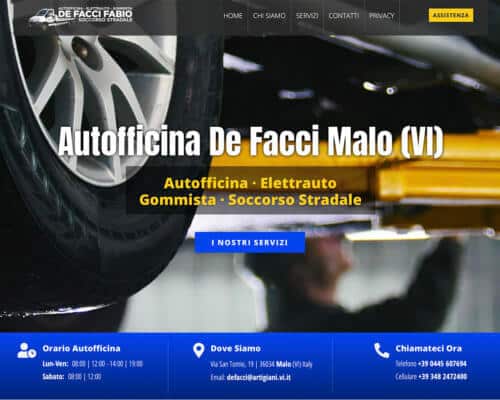 Sito Internet Autofficina De Facci Fabio