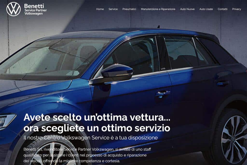 Sito Internet Benetti Volkswagen