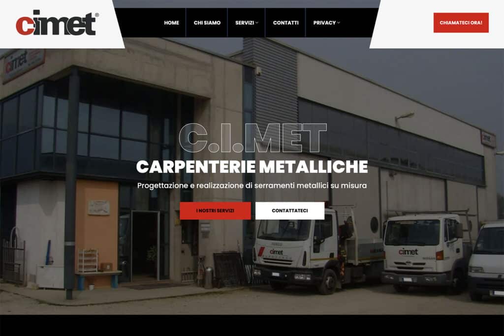 Sito Internet Cimet Carpenterie