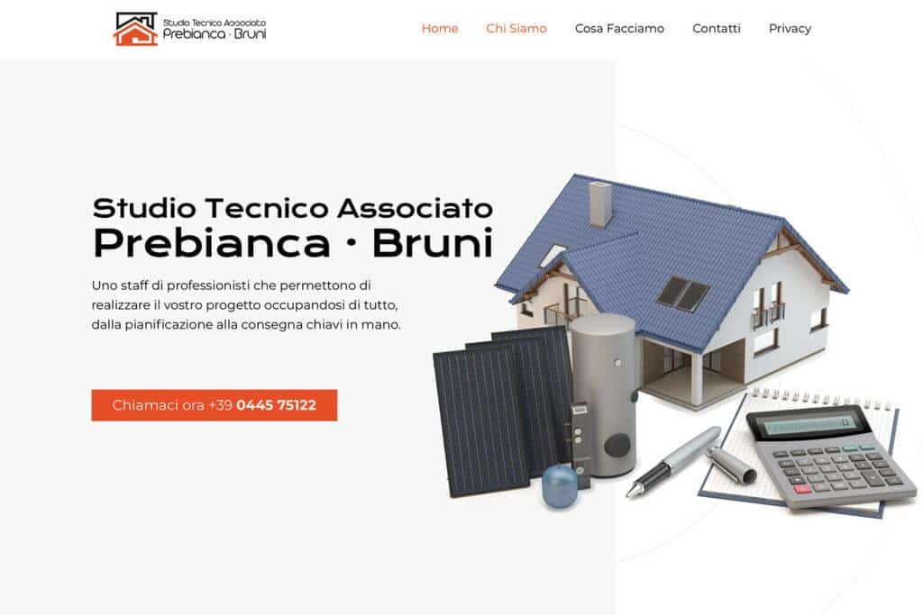 Sito Internet Studio Prebianca Bruni