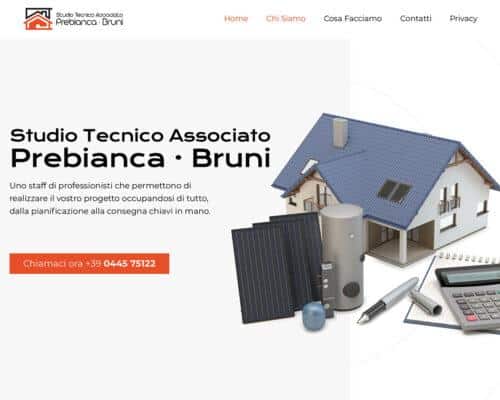 Sito Internet Studio Prebianca Bruni