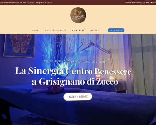 Sito Internet La Sinergia Centro Benessere