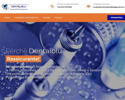 Sito Internet Studio Dentistico Dentalblu