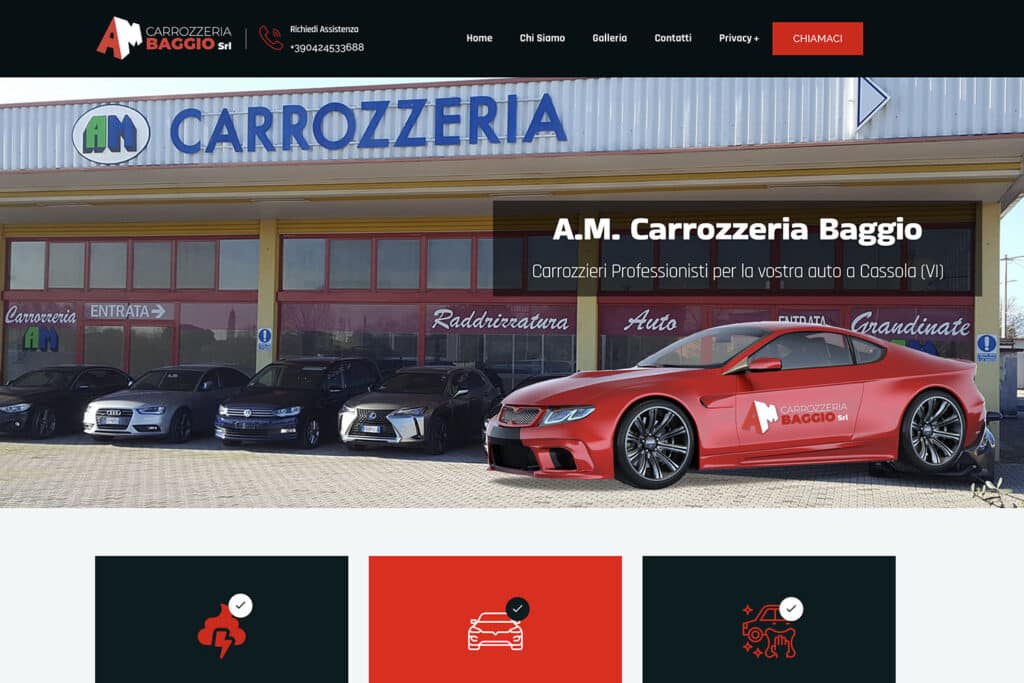 Sito Internet AM Carrozzeria Baggio