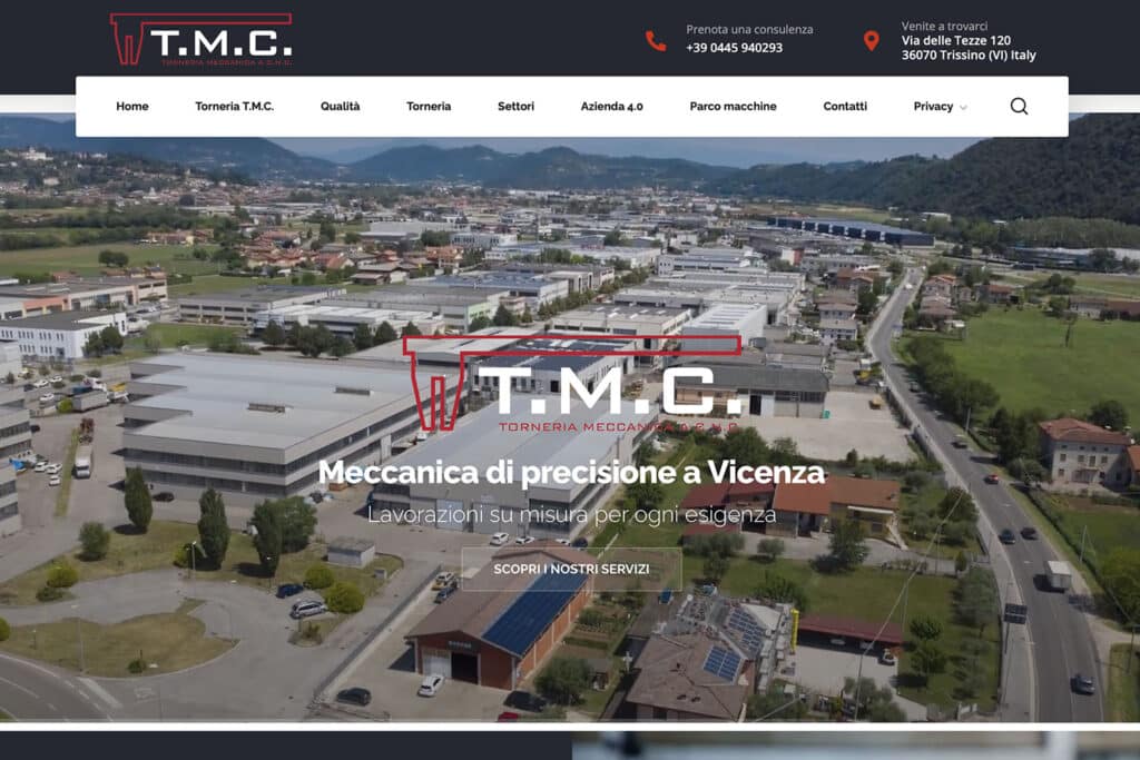 Sito Internet TMC Torneria