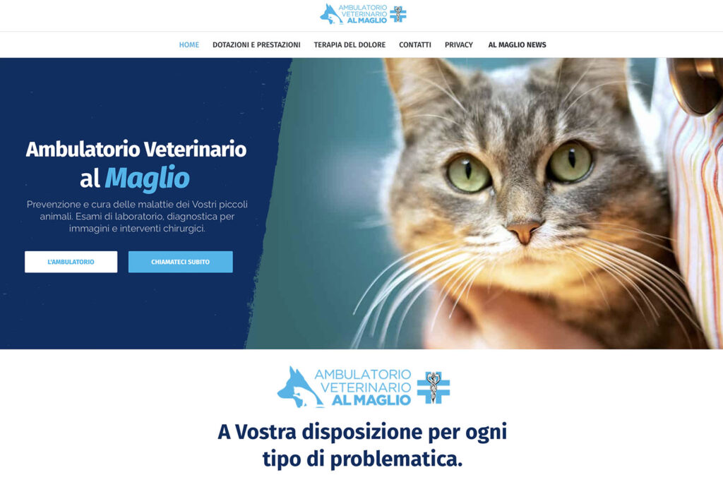 Sito Internet Ambulatorio al Maglio Veterinario