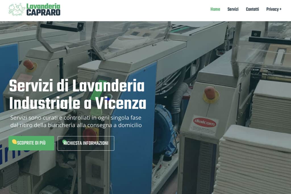 Sito Internet Lavanderia Capraro