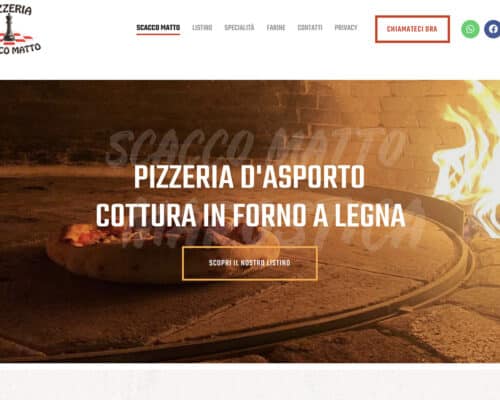 Sito Internet Pizzeria Scacco Matto