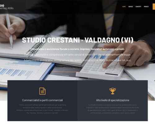 Sito Internet Studio Crestani