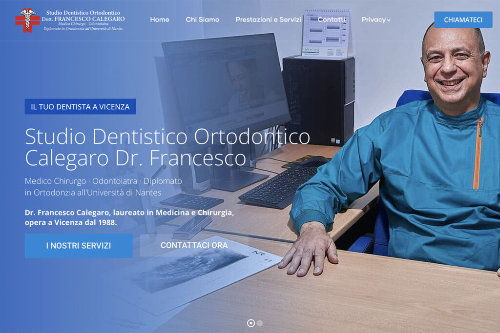 Sito Internet Studio Dentistico Calegaro