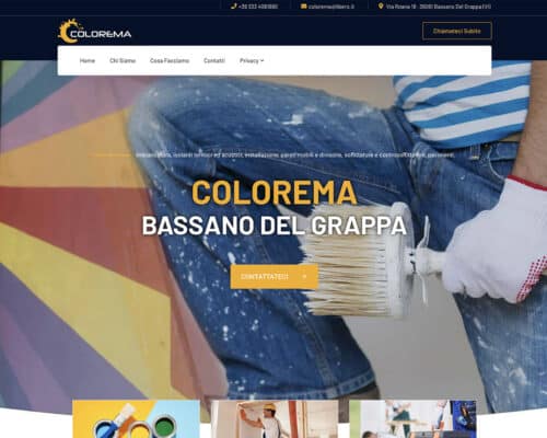 Sito Internet Colorema Bassano