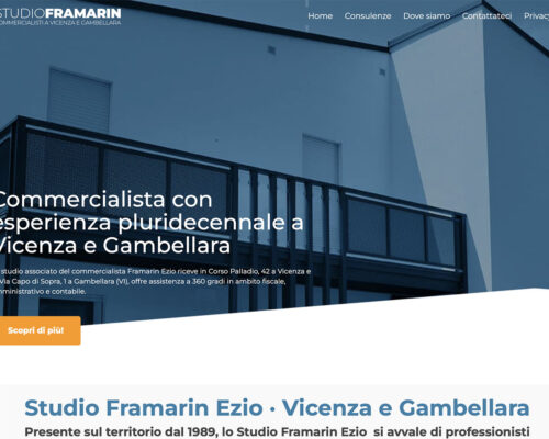Sito Internet Studio Framarin