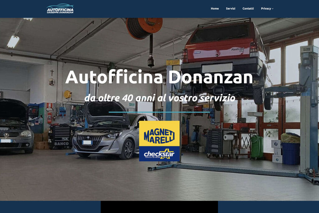 Sito Internet Autofficina Donanzan Giuseppe