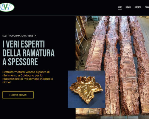 Sito Internet Elettroformatura Veneta