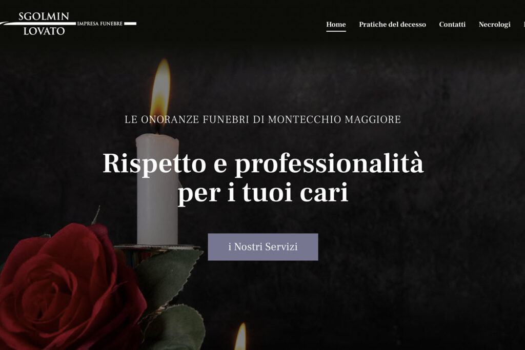 Sito Internet Impresa Funebre Sgolmin Lovato