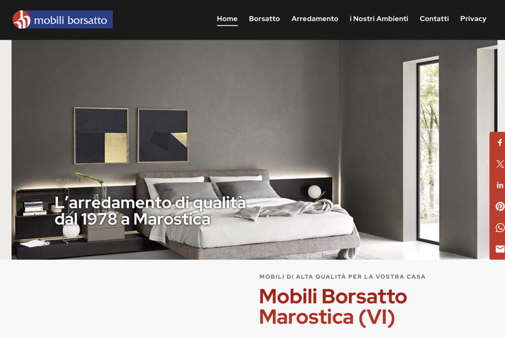 Sito Internet Mobili Borsatto