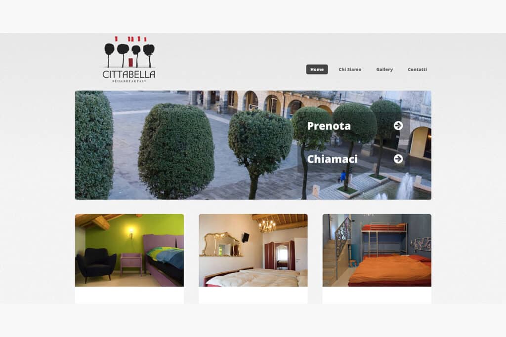 Sito Internet B&B CittaBella