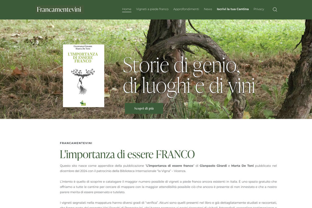 Sito Internet Francamentevini