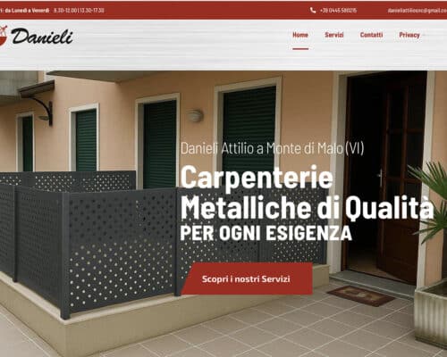 Sito Internet Danieli Attilio Carpenterie Metalliche