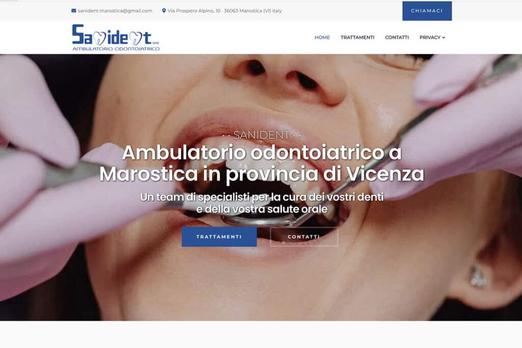 Sito Internet Sanident Marostica