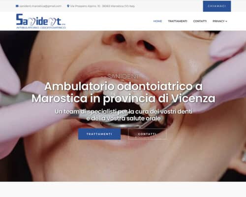 Sito Internet Sanident Marostica