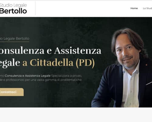 Sito Internet Studio Legale Bertollo