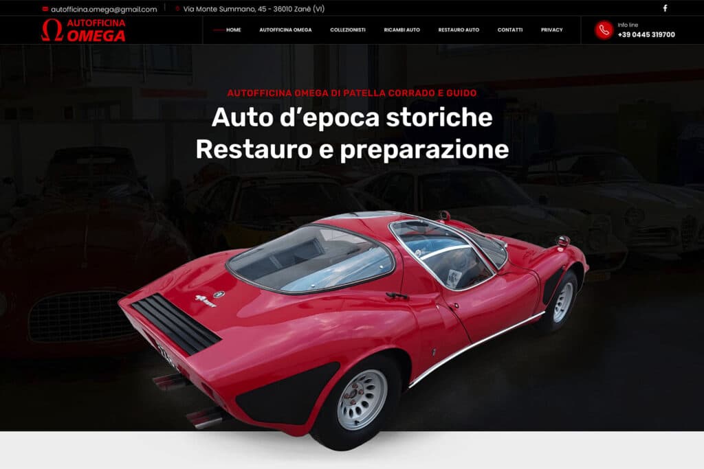 Sito Internet Autofficina Omega