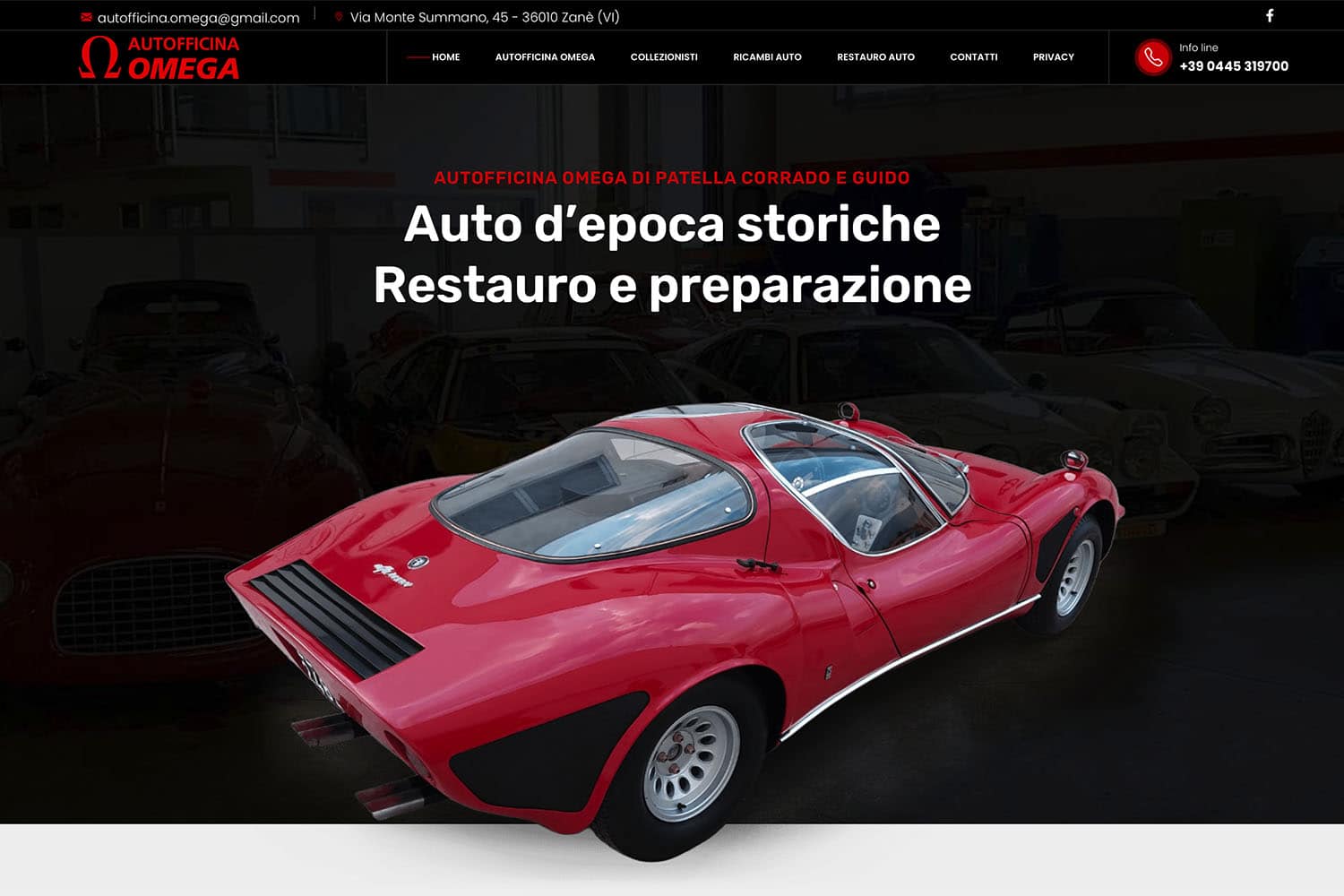Sito Internet Autofficina Omega