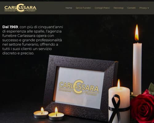 Sito Internet Carlassara Onoranze Funebri