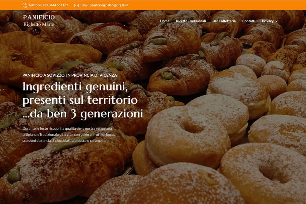 Sito Internet Panificio Righetto